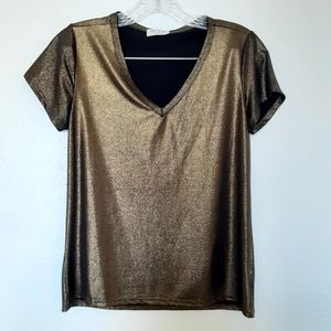 Gold reflective blouse